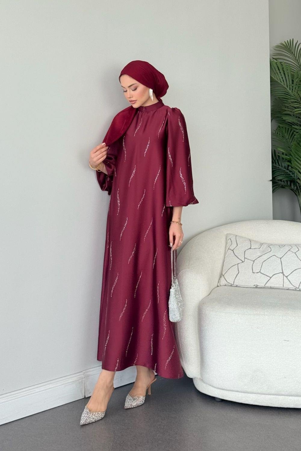 Robe satinée Premium Royal Navy
