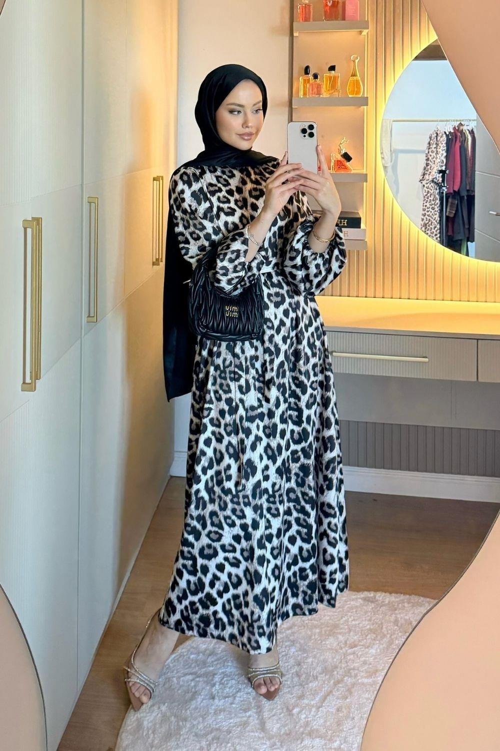 Robe satinée Premium Royal Navy
