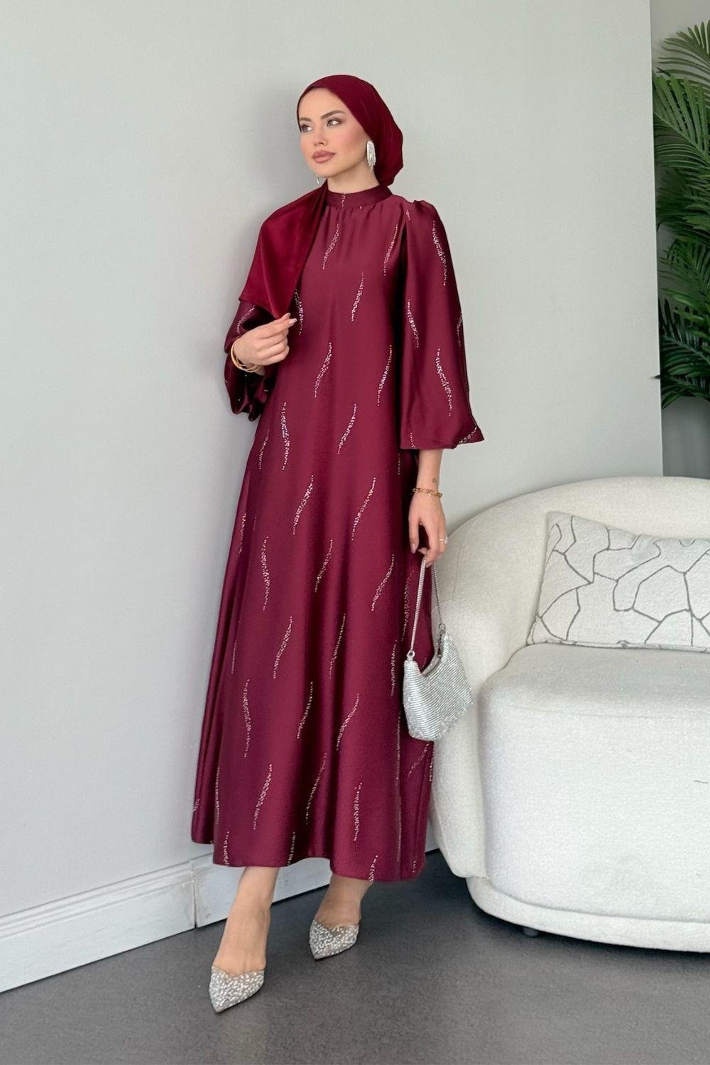 Robe satinée Premium Royal Burgundy