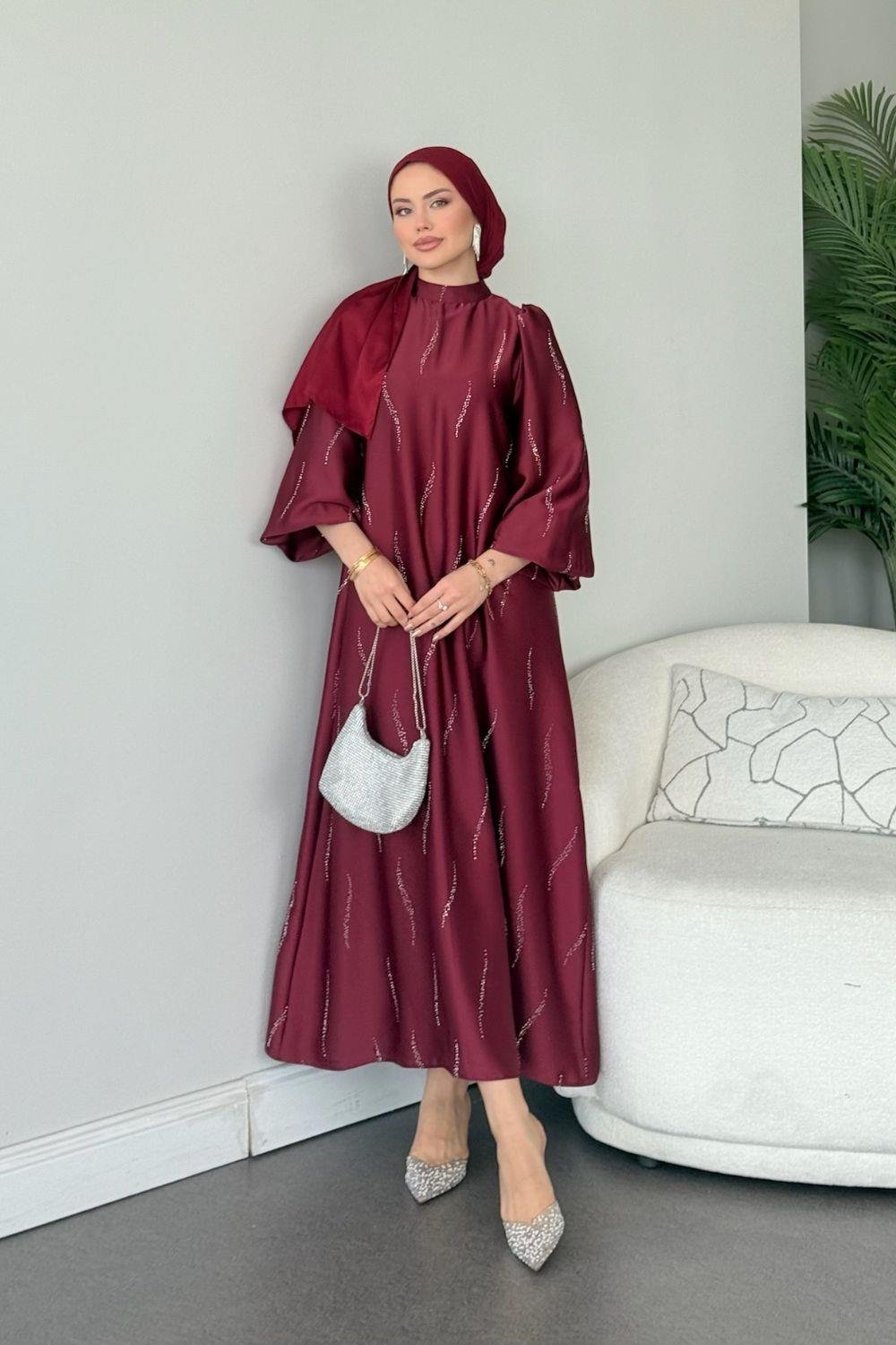 Robe satinée Premium Royal Burgundy