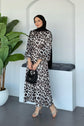 Robe Satinée Premium Léopard
