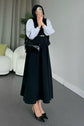 3 PİECES OUTFIT ;  Gilet, Jupe, Ceinture