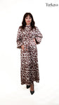 Robe Satinée Premium Léopard