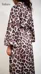 Robe Satinée Premium Léopard