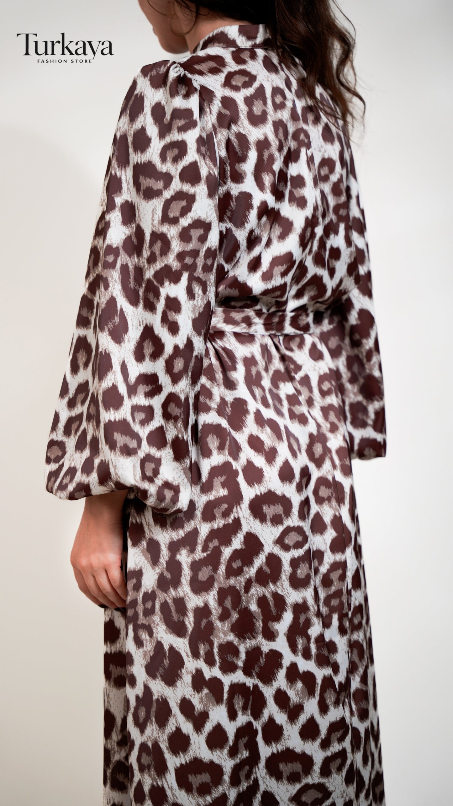 Robe Satinée Premium Léopard