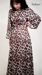 Robe Satinée Premium Léopard