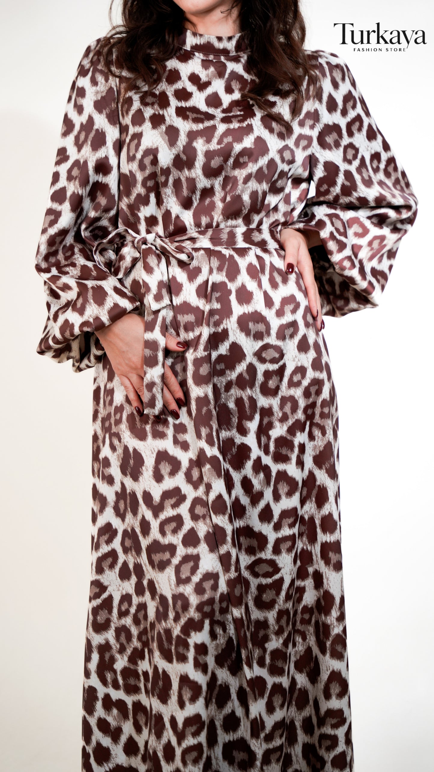 Robe Satinée Premium Léopard