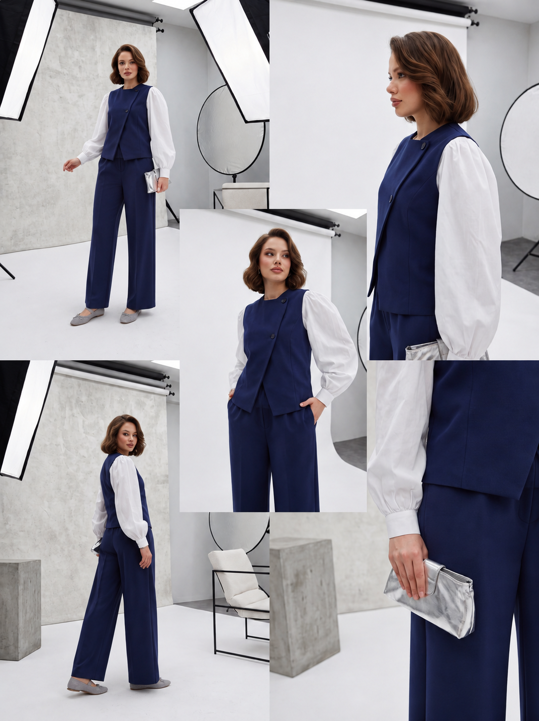 3 PİECES OUTFIT ;  Gilet, Pantalon , Ceinture