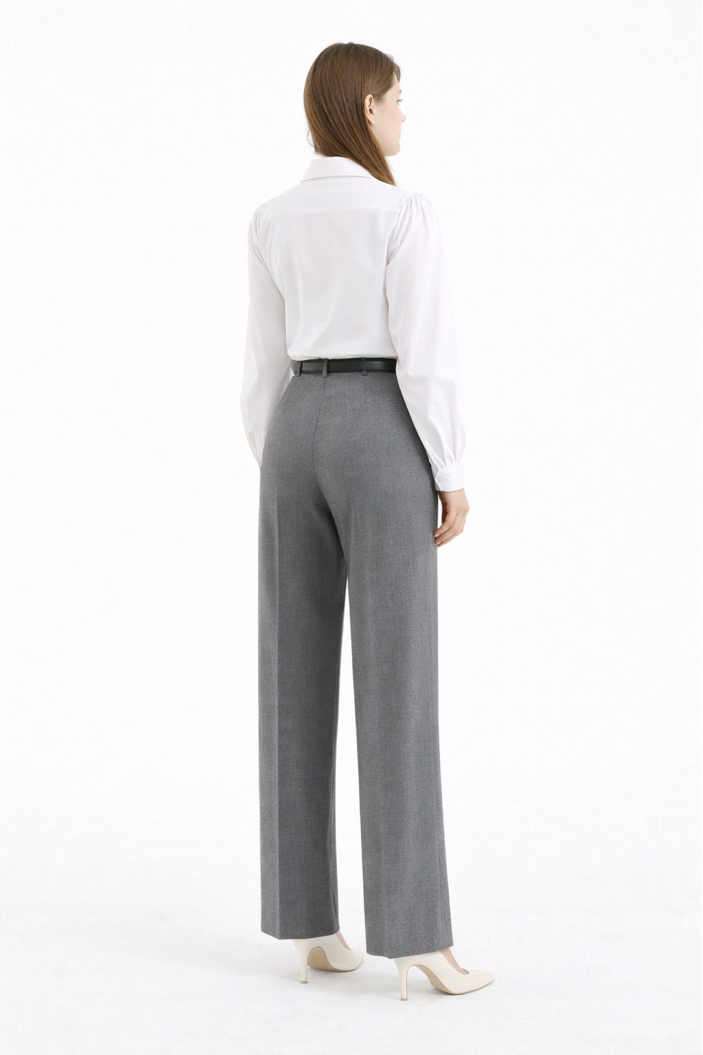 Pantalon classique à jambes larges (Kava)