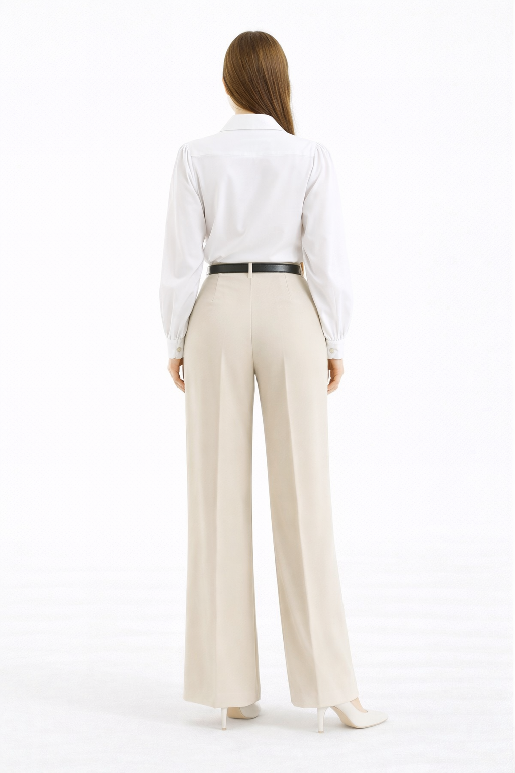 Pantalon classique à jambes larges (Kava)