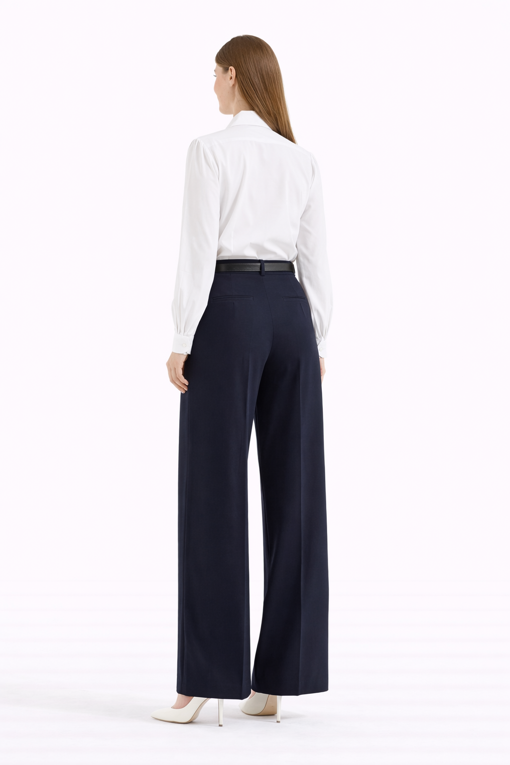 Pantalon classique à jambes larges (Kava)