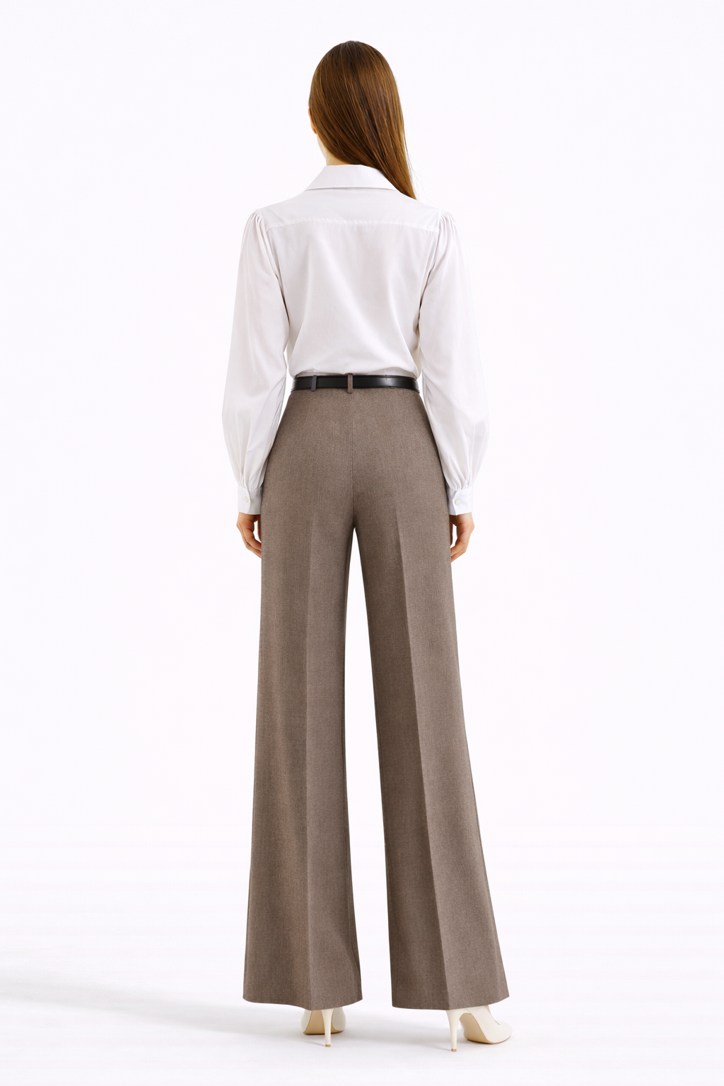 Pantalon classique à jambes larges (Kava)
