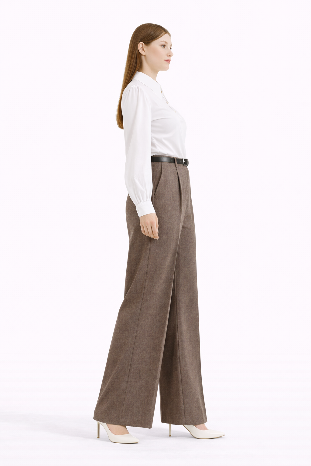 Pantalon classique à jambes larges (Kava)