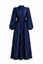 Robe satinée Premium Royal Navy