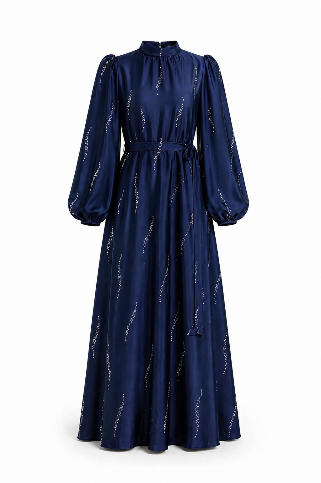 Robe satinée Premium Royal Navy