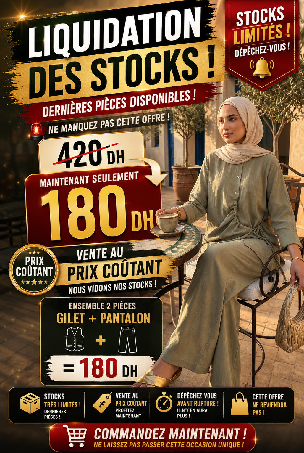 Ensemble ARYA – Chemise et pantalon