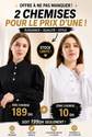 Chemise Classique + Haifa (189+10 dh)