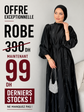 Robe satinée Premium Royal Navy