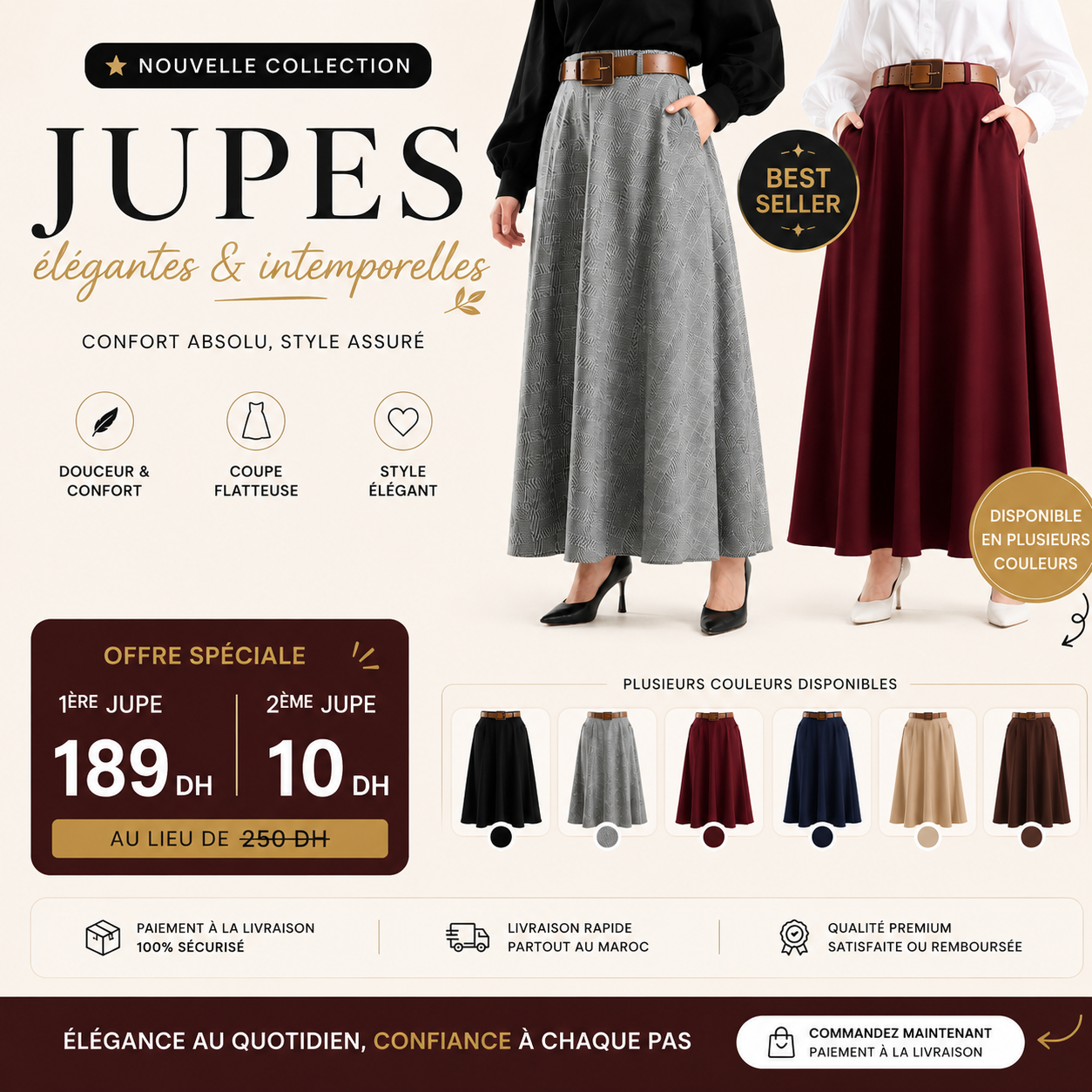 Jupes la 2ème à Seulement 10 DH ! 🔥