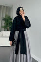 Chemise mi-longue avec ceinture