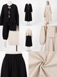 Ensemble Tissu en lin Jupe & Gilet