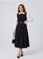 3 PİECES OUTFIT ;  Gilet, Jupe, Ceinture