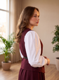 3 PİECES OUTFIT ;  Gilet, Jupe, Ceinture