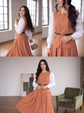 3 PİECES OUTFIT ;  Gilet, Jupe, Ceinture